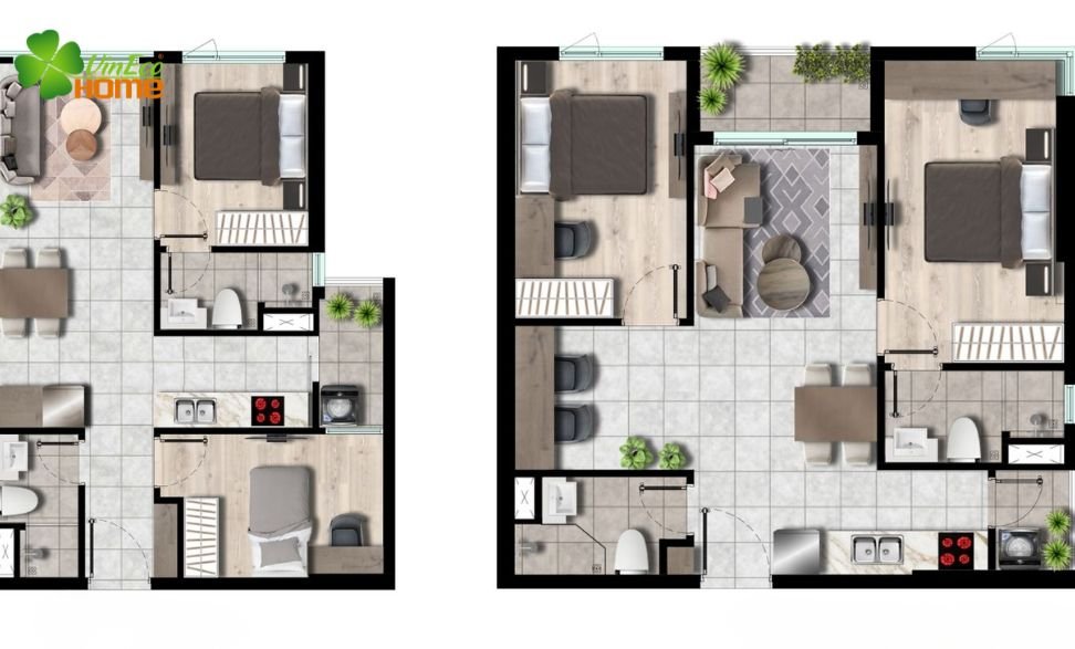 Thiết kế nội thất chung cư 70m2
