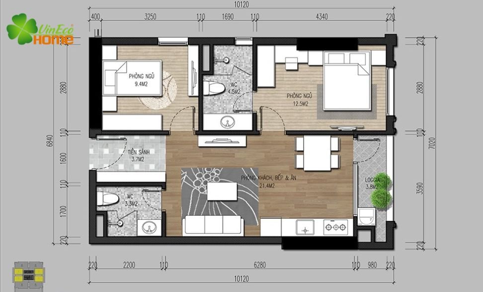 Thiết kế nội thất chung cư mini