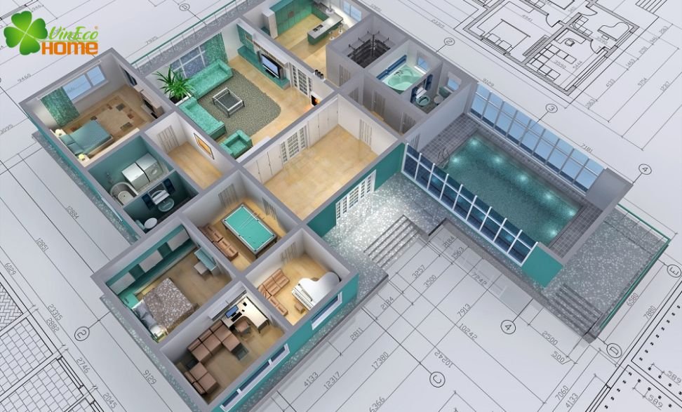Lên thiết kế 3D cho căn Penthouse